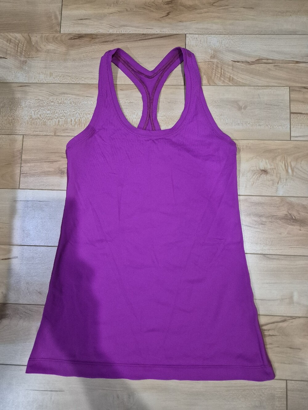 Lululemon women's size 6 (I think, see measurements) racerback tank Fuchsia Pink
